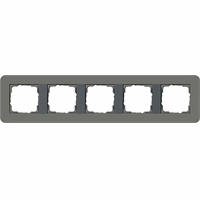 Gira E3 Afdekraam 5-v donkergrijs/antraciet 0215423 afbeelding 2
