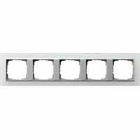 Gira Event Afdekraam 5-v opaque wit/aluminium 021550 afbeelding 2