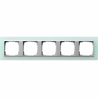 Gira Event Afdekraam 5-v opaque mint/aluminium 021551 afbeelding 2