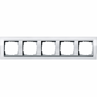 Gira Event Afdekraam 5-v zuiver wit glans/aluminium mat 0215726 afbeelding 2