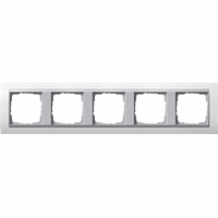 Gira Event Afdekraam 5-v zuiver wit/aluminium 0215806 afbeelding 2