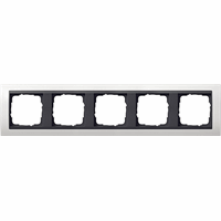 Gira Event Afdekraam 5-v zuiver wit/antraciet 0215808 afbeelding 2