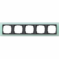 Gira Event Afdekraam 5-v opaque mint/antraciet 021585 afbeelding 2