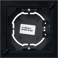 Gira System 55 Opbouwbehuizing 1-v E2, Event, Esprit zwart mat 0219005
