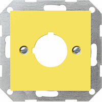Gira System 55 Cpl Ø 22,5mm + draagring geel 027102 afbeelding 2