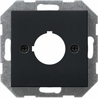 Gira System 55 Cpl Ø 22,5mm + draagring zwart mat 0272005 afbeelding 2