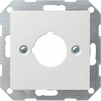 Gira System 55 Cpl Ø 22,5mm + draagring zuiver wit 027203 afbeelding 2