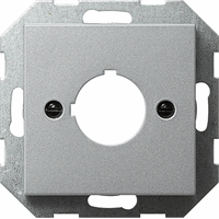 Gira System 55 Cpl Ø 22,5mm + draagring aluminium 027226 afbeelding 2