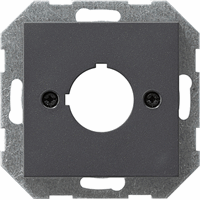 Gira System 55 Cpl Ø 22,5mm + draagring antraciet 027228 afbeelding 2