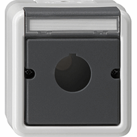 Gira WD-IP44 Opbouwbehuizing grijs > drukkn. Ø22,5mm 027230 afbeelding 2
