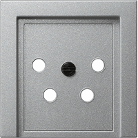 Gira System 55 Cpl KPN aansluitdoos 4-p aluminium 027926