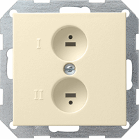 Gira System 55 Wandcontactdoos stereo-luidspreker crème 040201 afbeelding 2