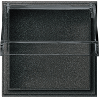 Gira TX_44 Adapterraam klapdeksel transparant antraciet 040967