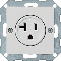 Gira System 55 Inb.WCD NEMA 5-20R zuiver wit 048703 afbeelding 2