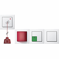 Gira E2 Inb. MiVa set + afdekraam zuiver wit 049588 afbeelding 2