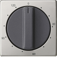 Gira System 55 Cpl tijdschakelaar draaiknop 120 min. edelstaal 0642600 afbeelding 2