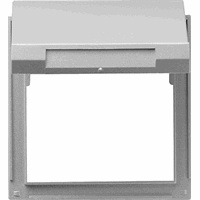 Gira TX_44 Adapterraam klapdeksel aluminium IP44 065465