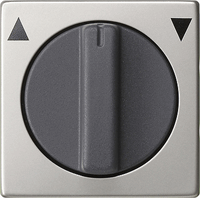 Gira System 55 Cpl draaischak. 3-standen jaloezie edelstaal 0666600 afbeelding 2
