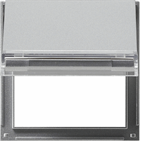 Gira TX_44 Wip lens "sleutel" tekstvld aluminium 068065 afbeelding 2
