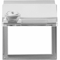 Gira TX_44 Adapterraam klapdeksel slot gesorteerd aluminium 069465 afbeelding 2