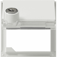 Gira TX_44 Adapterraam klapdeksel slot gesort. zuiver wit 069466 afbeelding 2