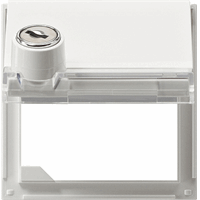 Gira TX_44 Adapterraam klapdeksel slot gelijk zuiver wit 069766 afbeelding 2