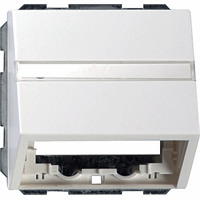 Gira System 55 Datakap universeel + draagring tekstveld zuiver wit 087003