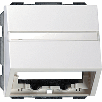 Gira F100 Datakap universeel + draagring tekstveld zuiverwit 0870112 afbeelding 2