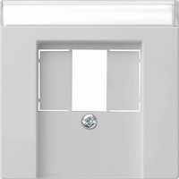 Gira System 55 Cpl USB multimedia tekstkader grijs mat 0876015 afbeelding 2