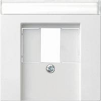 Gira System 55 Cpl USB multimedia tekstkader zuiver wit mat 087627 afbeelding 2