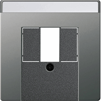 Gira System 55 Cpl USB multimedia edelstaal 0876600 afbeelding 2