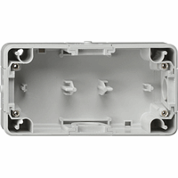 Gira WD-IP44 Opbouwbehuizing 2-v hor. 2xTule grijs 093730 afbeelding 2