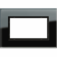 Gira Esprit Afdekraam 1,5-v zwart 100105 afbeelding 2