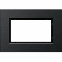 Gira Esprit Afdekraam 1,5-v aluminium zwart 1001126