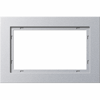 Gira E2 Afdekraam 1,5-v aluminium 100125 afbeelding 2