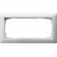 Gira System 55 Afdekraam 2-v znd middenstuk zuiver wit 100203 afbeelding 2