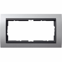 Gira Event Afdekraam 2-v znd middenstuk aluminium/antraciet 100206 afbeelding 2