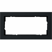 Afdekraam mat zwart 2 eenheden GIRA 100209 afbeelding 2