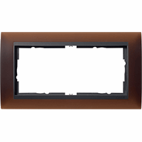 Gira Event Afdekraam 2-v znd middenstuk opaque do.bruin/antraciet 100213 afbeelding 2