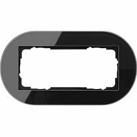 Gira Studio Afdekraam 2-v znd middenstuk zwart 1002135 afbeelding 2