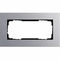 Gira Esprit Afdekraam 2-v znd middenstuk aluminium Esprit 100217