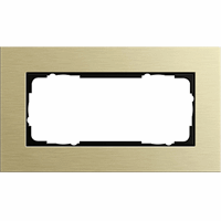 Gira Esprit Afdekraam 2-v znd middenstuk crème aluminiumm.lichtgoud 1002217 afbeelding 2