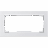 Gira E2 Afdekraam 2-v znd middenstuk zuiver wit mat 100222 afbeelding 2
