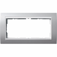 Gira Event Afdekraam 2-v znd middenstuk aluminiumm./zwart 1002326 afbeelding 2