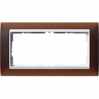 Gira Event Afdekraam 2-v znd middenstuk opaque do.bruin/zwart 1002331 afbeelding 2