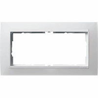 Gira Event Afdekraam 2-v znd middenstuk opaque wit/zwart 1002334 afbeelding 2
