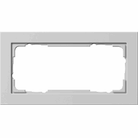 Gira E2 Afdekraam 2-v znd middenstuk grijs mat 100237 afbeelding 2