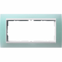 Gira Event Afdekraam 2-v znd middenstuk opaque mint/zwart 1002395 afbeelding 2