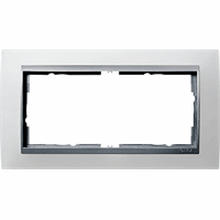 Gira Event Afdekraam 2-v znd middenstuk opaque wit/aluminium 100250 afbeelding 2