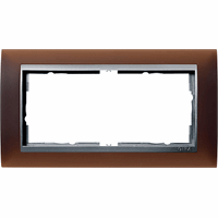 Gira Event Afdekraam 2-v znd middenstuk opaque do.bruin/aluminiumm. 100259 afbeelding 2